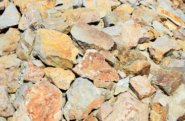 Stone wall texture. Brickwork. Large, uneven stones.