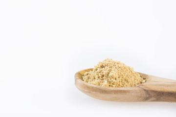 Ginger powder finely ground. Zingiber officinale