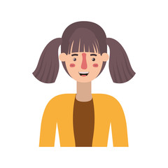 beautiful and young woman character