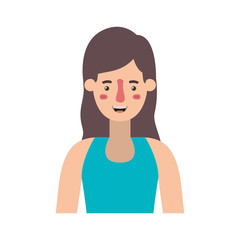 beautiful and young woman character