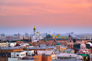 Russia. Moscow. Panoramic view of Moscow