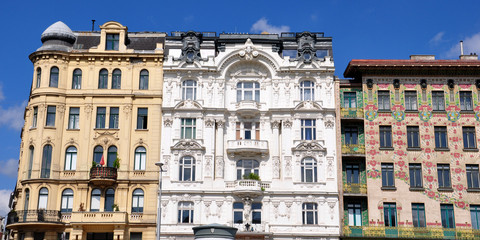 Fototapeta na wymiar Zinshäuser in Wien