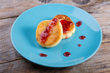 Traditional russian cheese pancakes