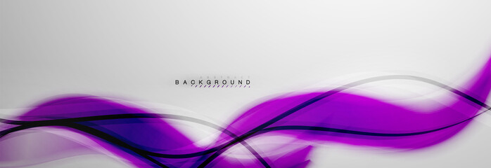 Smooth blur wave background