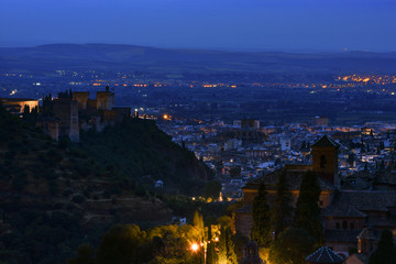 Fototapeta premium La Alhambra desde la Abadía