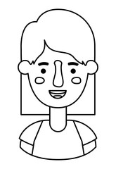 beautiful and young woman character