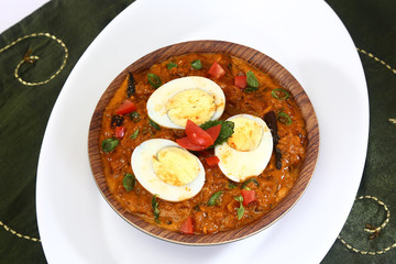 Spicy Boiled Egg Curry, Indian Dish