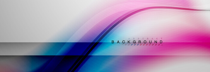 Smooth flowing wave motion concept background