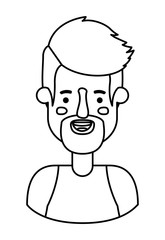 young man with beard avatar character