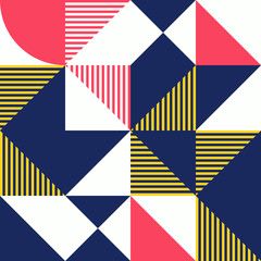 Minimalist background seamless pattern with simple shape