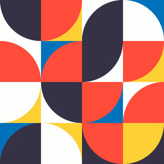 Minimalist background seamless pattern with simple shape