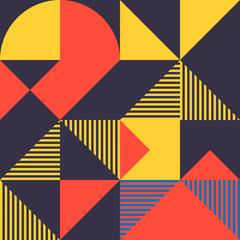 Minimalist background seamless pattern with simple shape