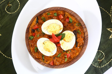 Spicy Boiled Egg Curry, Indian Dish