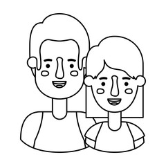 couple avatar characters icons