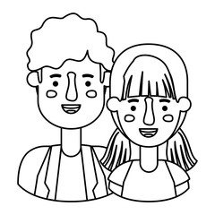 couple avatar characters icons