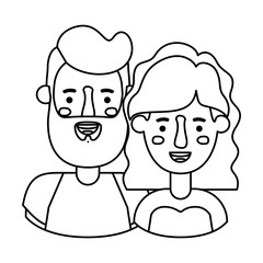 couple avatar characters icons