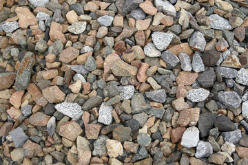 Scattered stones, rubble as a background.
