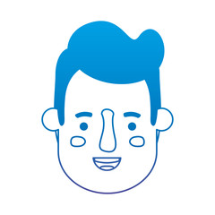 young man head avatar character