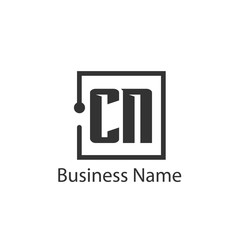 Initial Letter CN Logo Template Design
