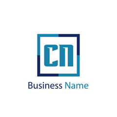 Initial Letter CN Logo Template Design