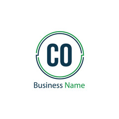 Initial Letter CO Logo Template Design