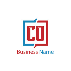 Initial Letter CO Logo Template Design