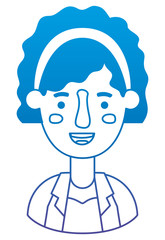 beautiful and young woman character