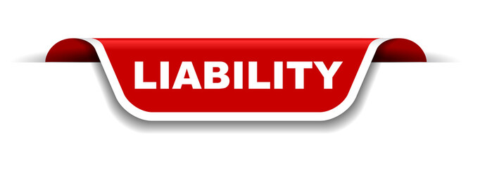 red and white banner liability