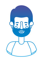 young man with beard avatar character