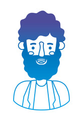 young man with beard avatar character