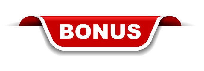red and white banner bonus