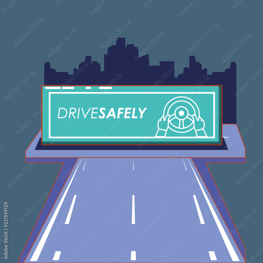 Sticker Drive safely design