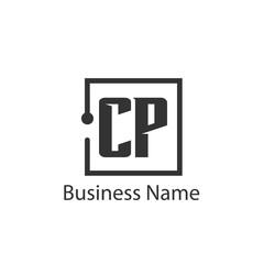 Initial Letter CP Logo Template Design