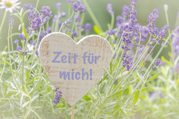 Zeit für mich, Dekoration mit Lavendel