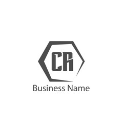 Initial Letter CR Logo Template Design