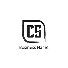 Initial Letter CS Logo Template Design