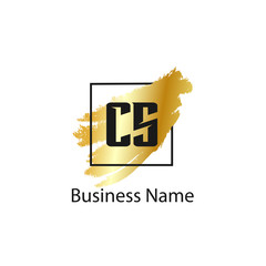 Initial Letter CS Logo Template Design