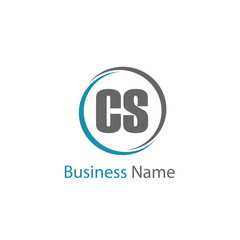 Initial Letter CS Logo Template Design