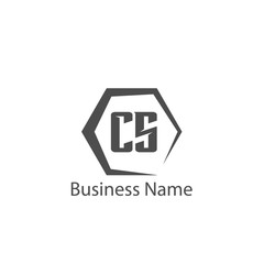 Initial Letter CS Logo Template Design