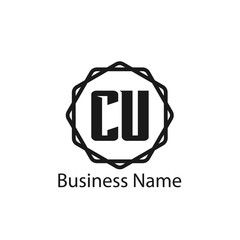 Initial Letter CU Logo Template Design