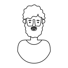 young man with beard avatar character