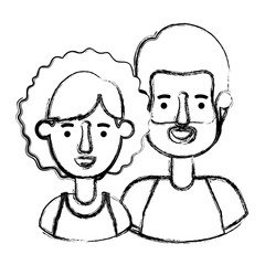 couple avatar characters icons