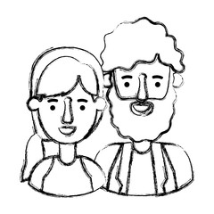 couple avatar characters icons