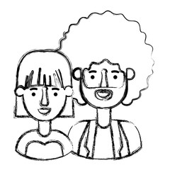 couple avatar characters icons