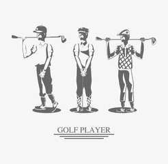 golf players in the course