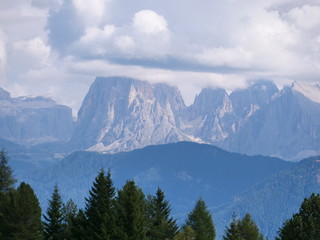 Dolomites, Alps in Italy in the Morning