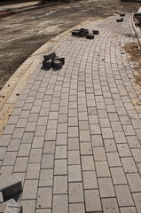 neuer Weg,stone, texture, road, pattern, brick, pavement, street, old, cobblestone, sidewalk, floor, abstract, paving, square, architecture, block, surface, gray, grey, concrete, roof, wall, footpath