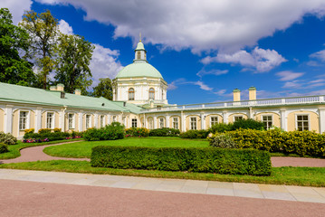 Sightseeing of St. Petersburg. Grand Menshikov Palace in Oranienbaum (Lomonosov), St. Petersburg, Russia