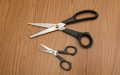 Scissors on a table