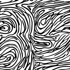 Abstract hand drawn graphic swirls repeat pattern background texture.